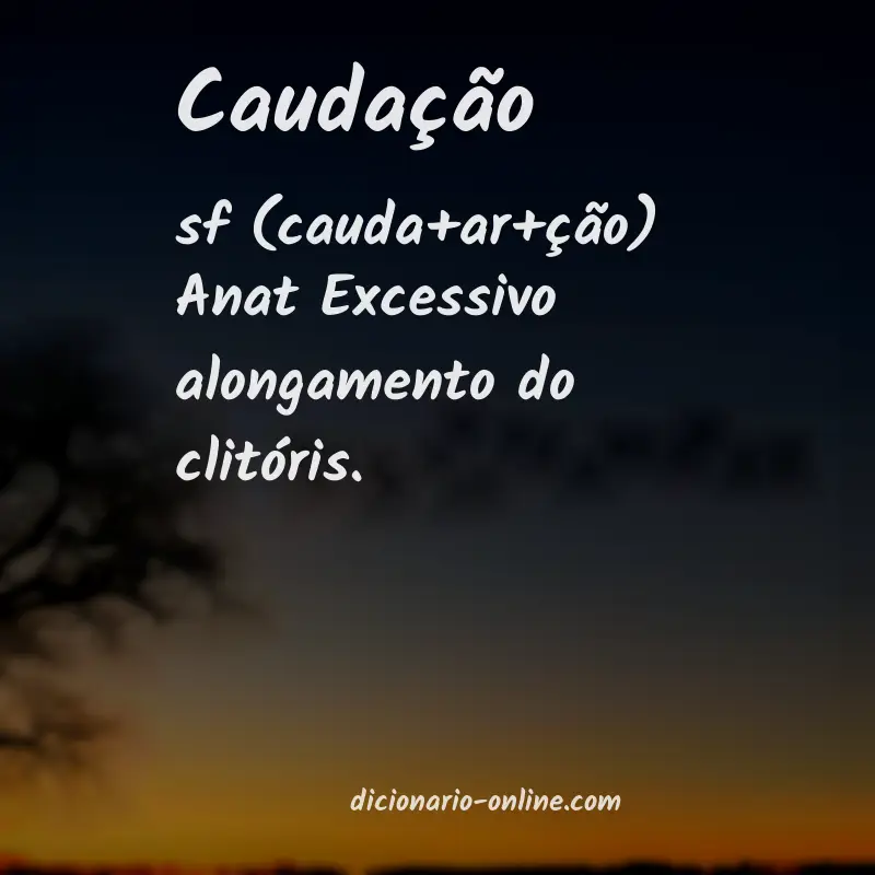 Significado de caudação