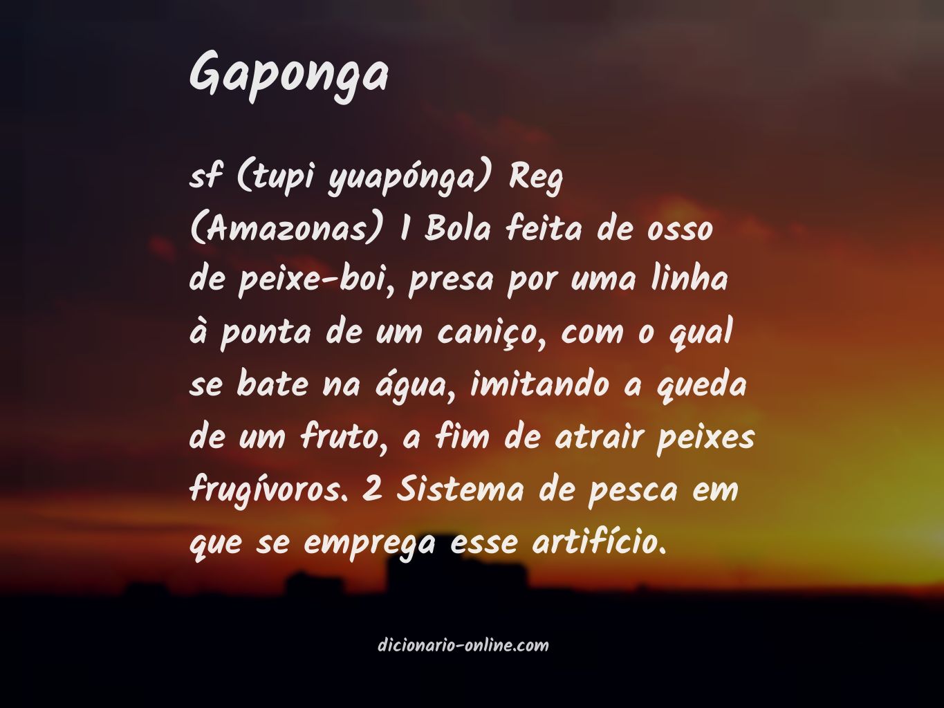 Significado de gaponga