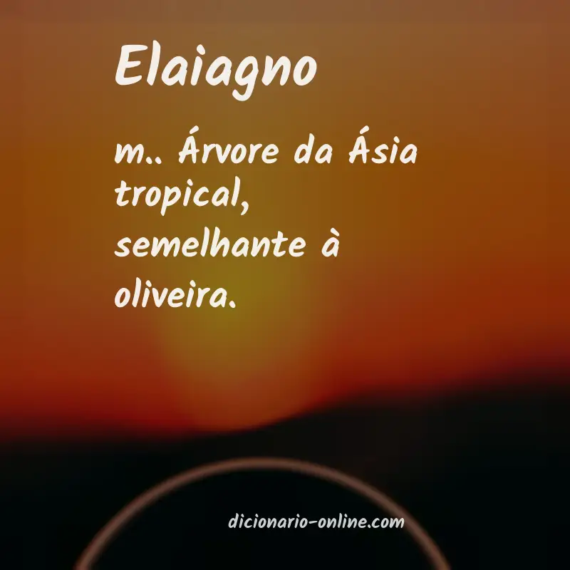 Significado de elaiagno