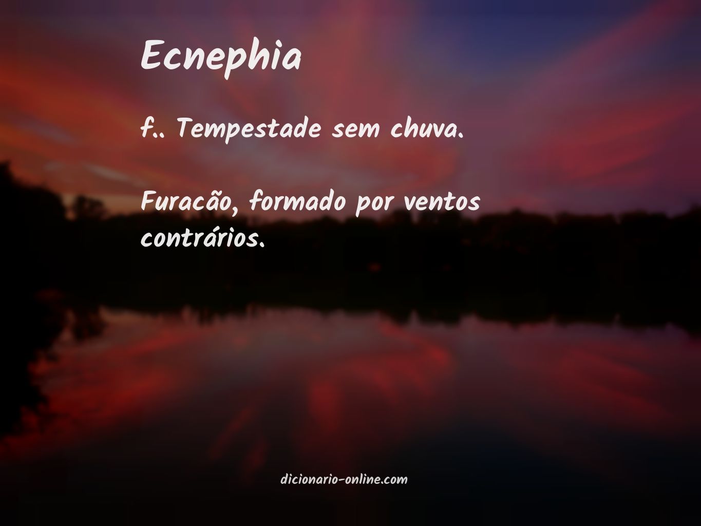 Significado de ecnephia