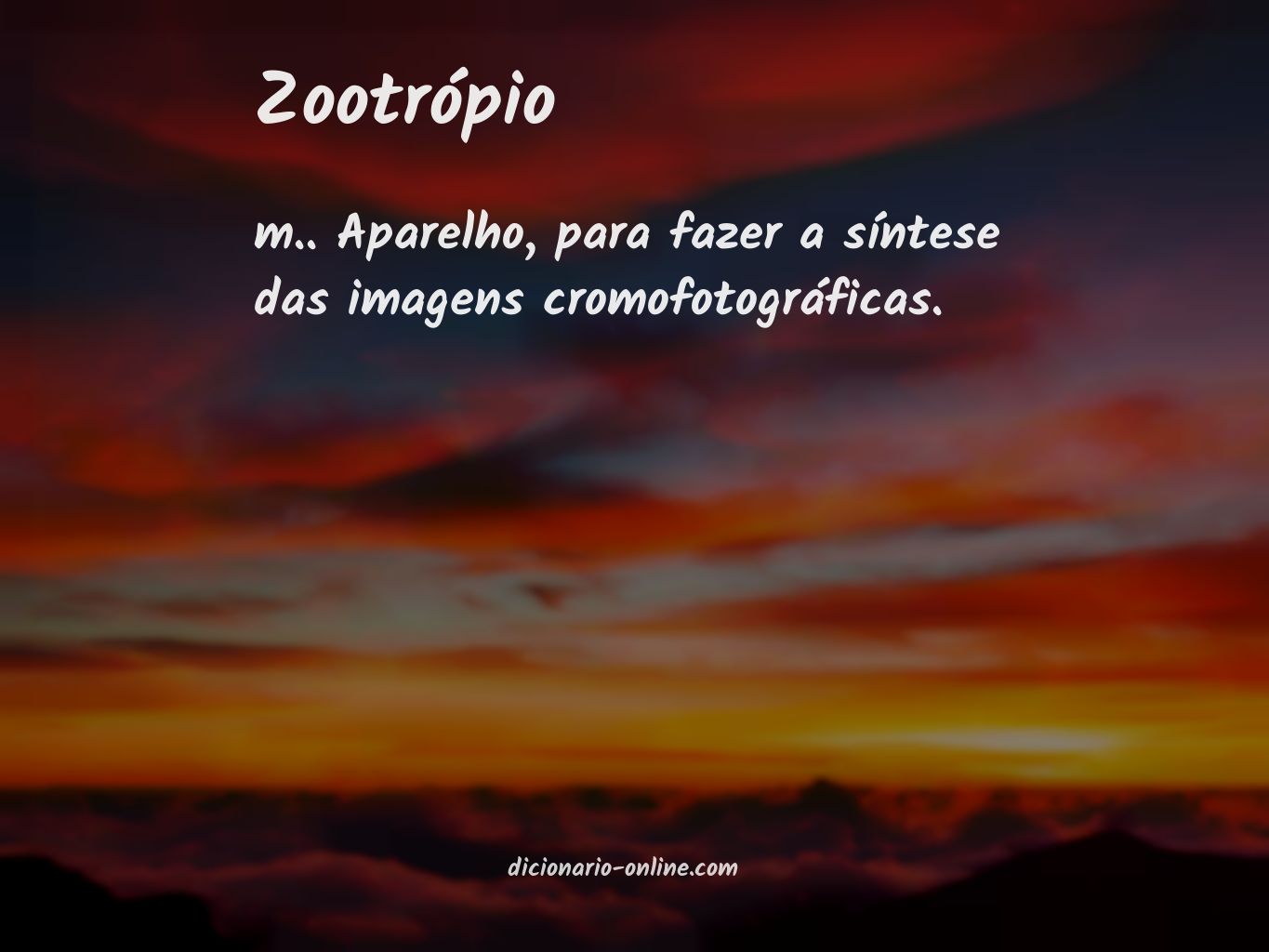 Significado de zootrópio