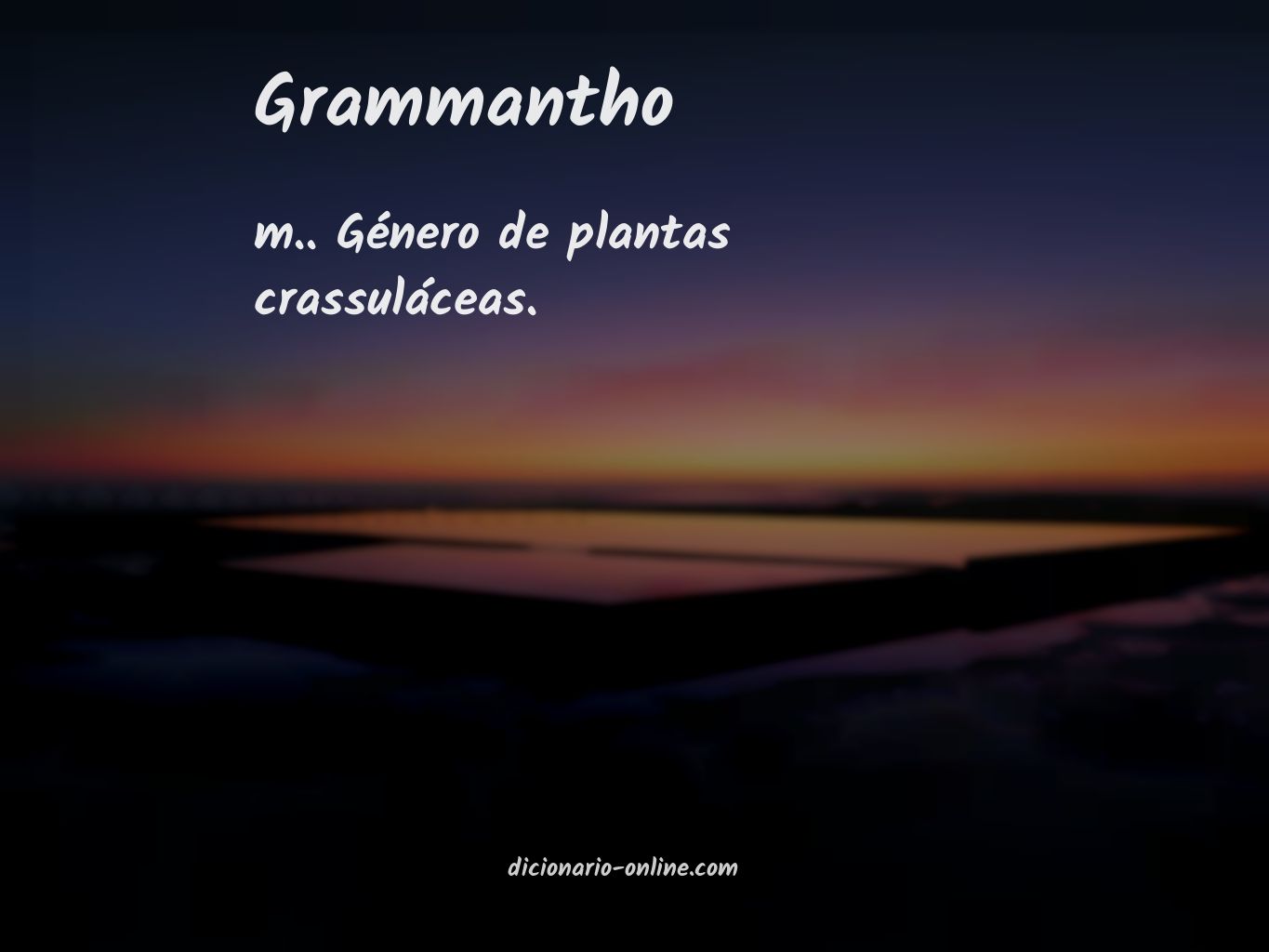 Significado de grammantho