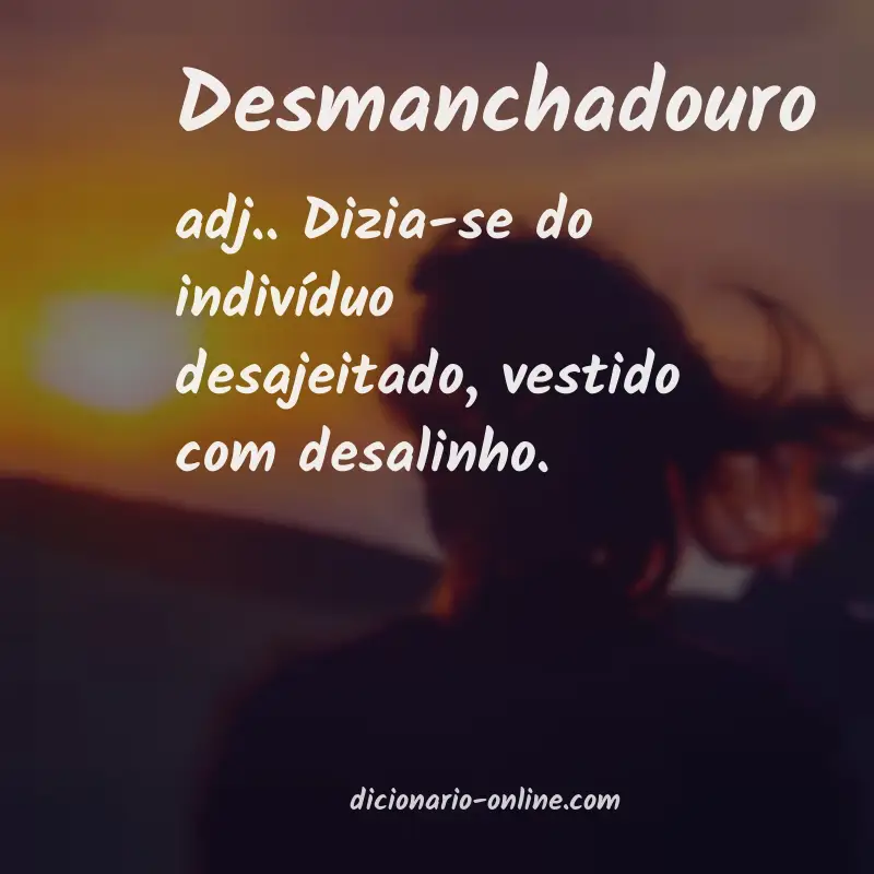 Significado de desmanchadouro