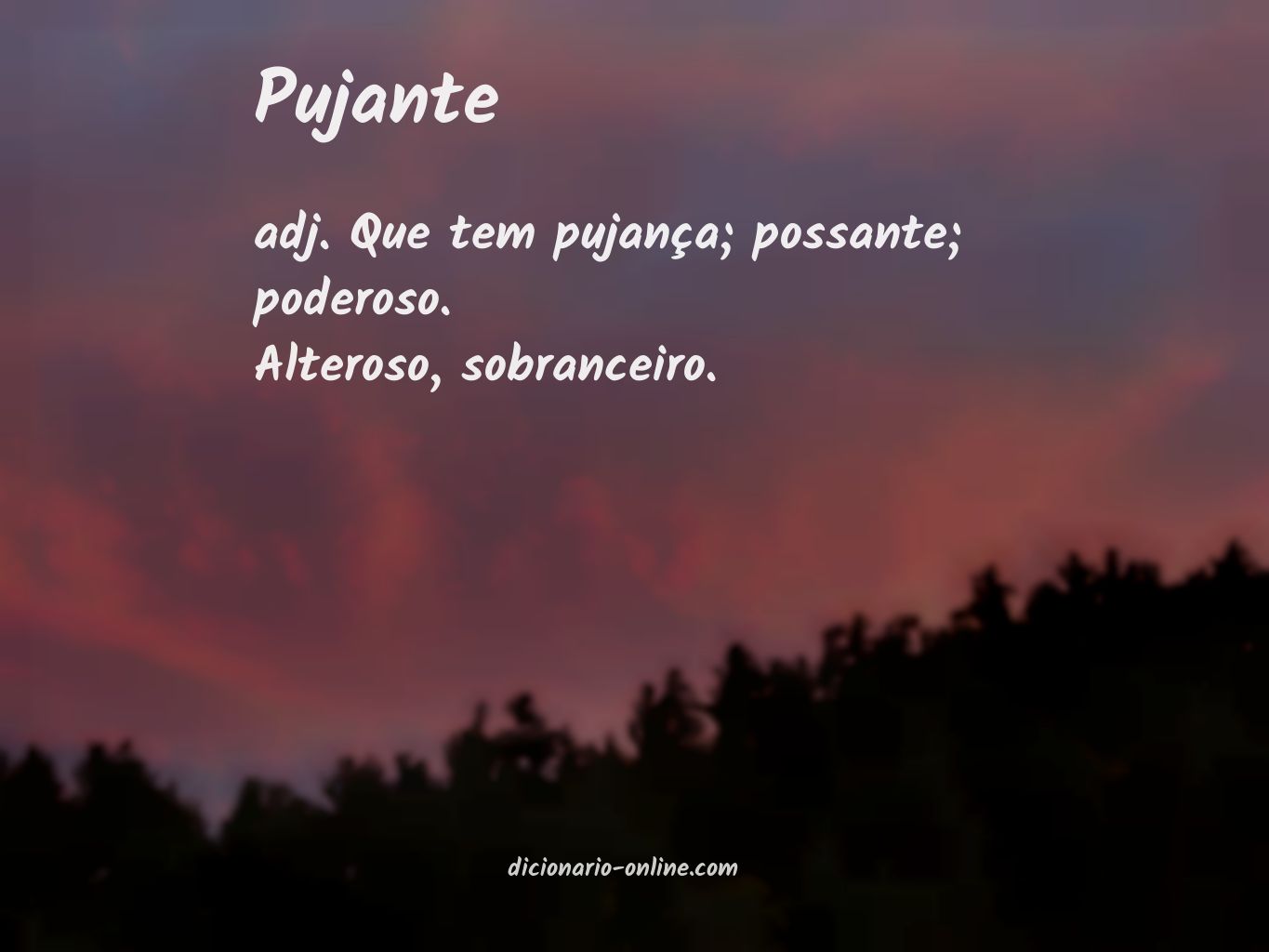 Significado de pujante