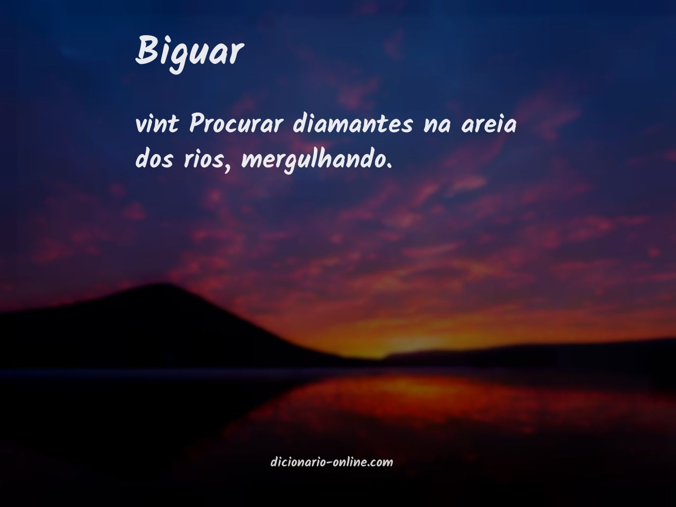 Significado de biguar