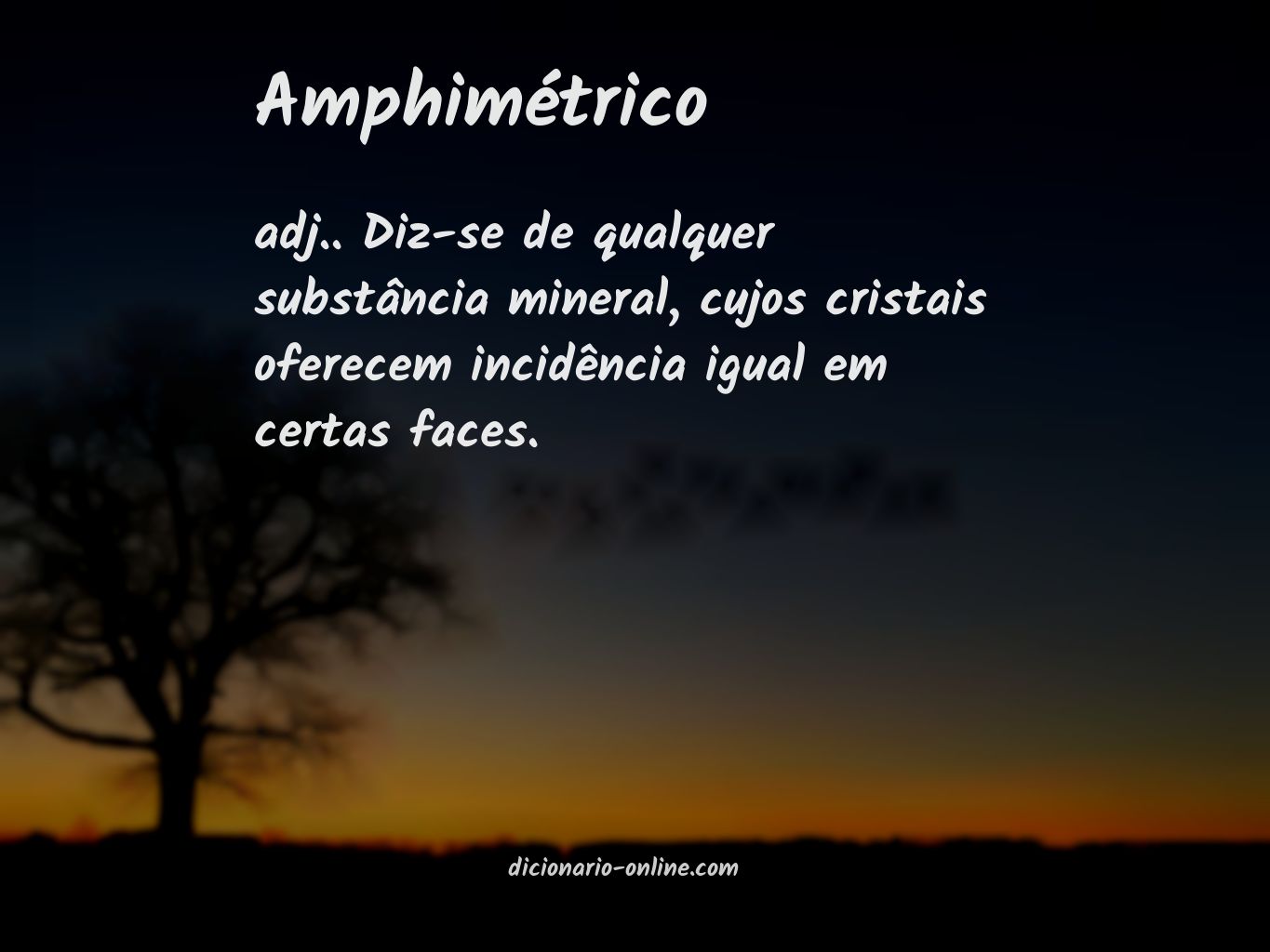 Significado de amphimétrico