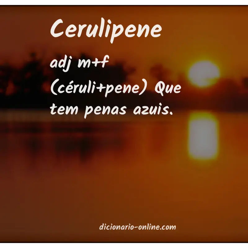 Significado de cerulipene