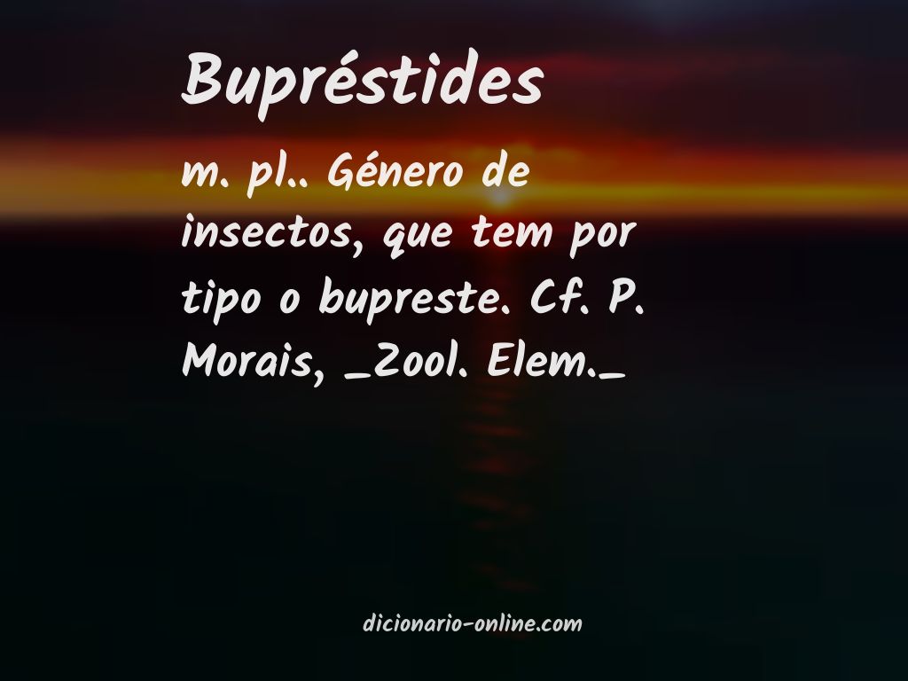 Significado de bupréstides