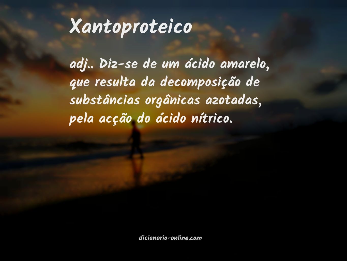 Significado de xantoproteico