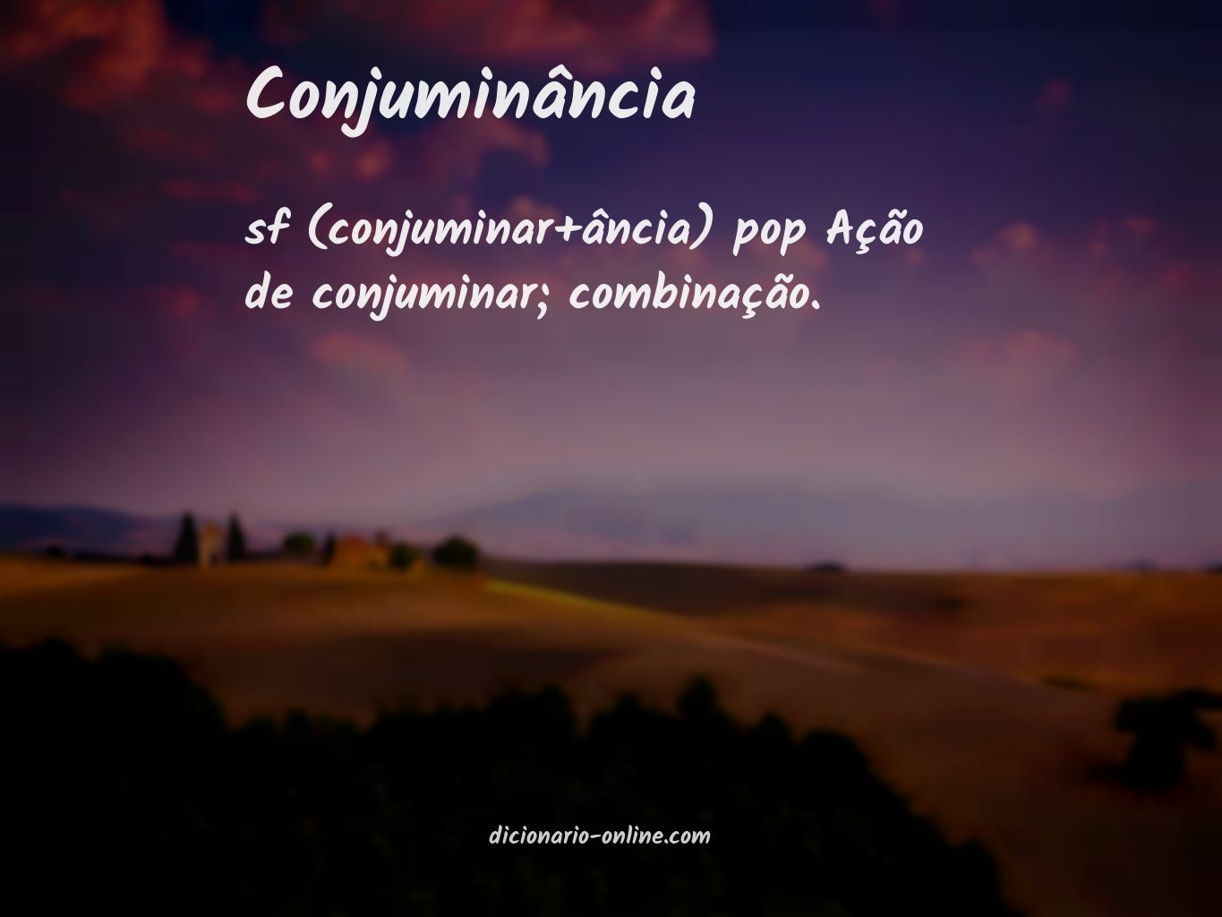 Significado de conjuminância