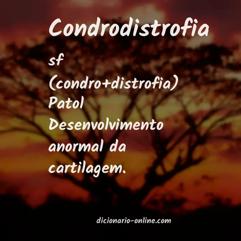 Significado de condrodistrofia