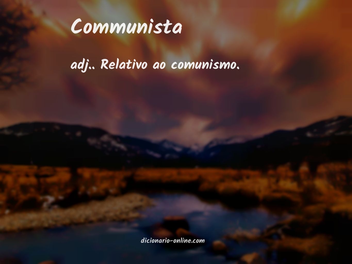 Significado de communista