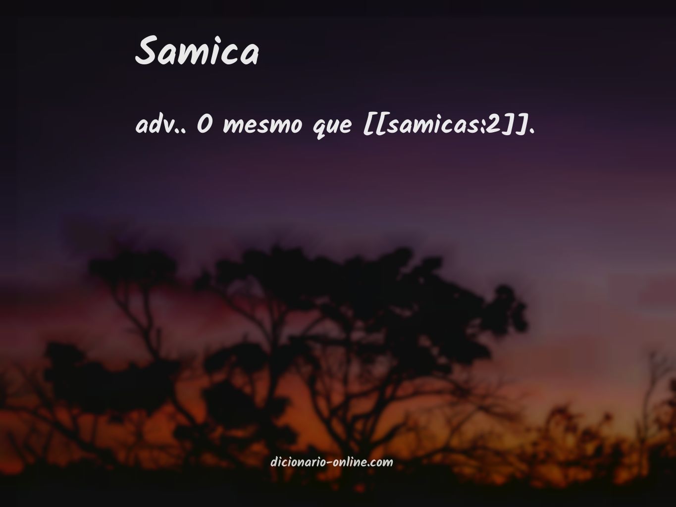 Significado de samica