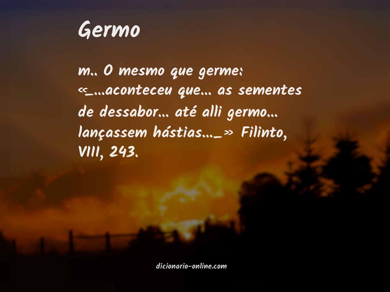 Significado de germo