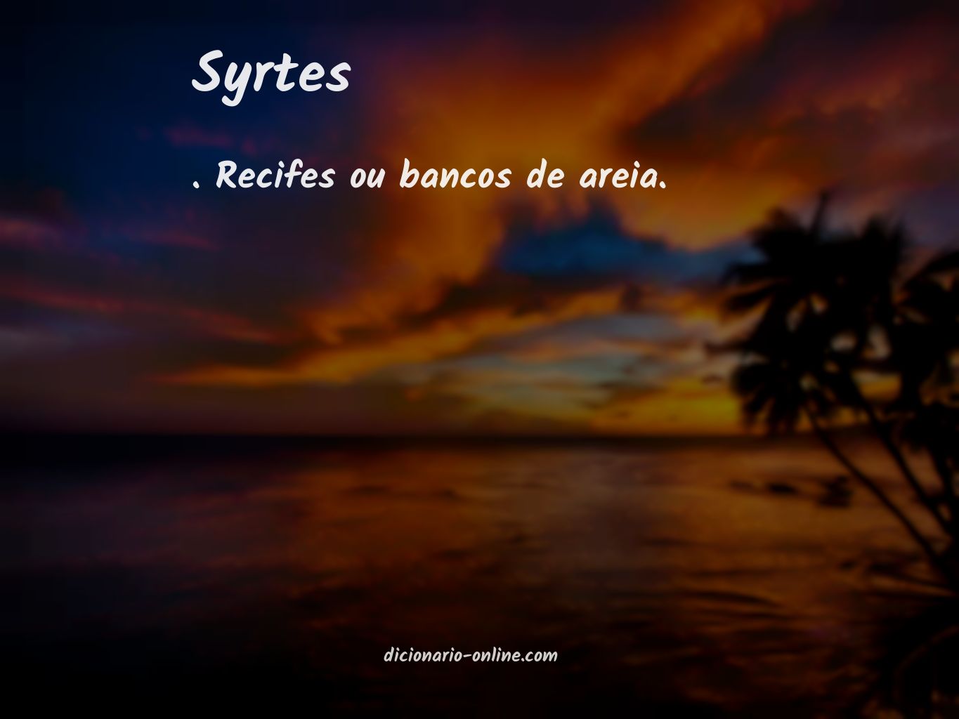 Significado de syrtes