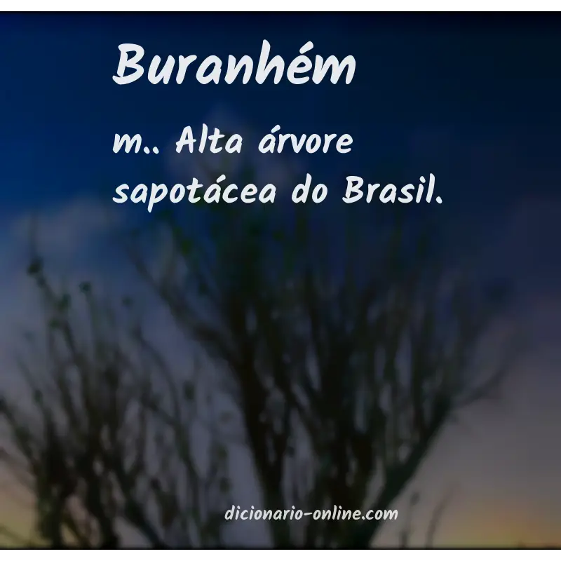 Significado de buranhém