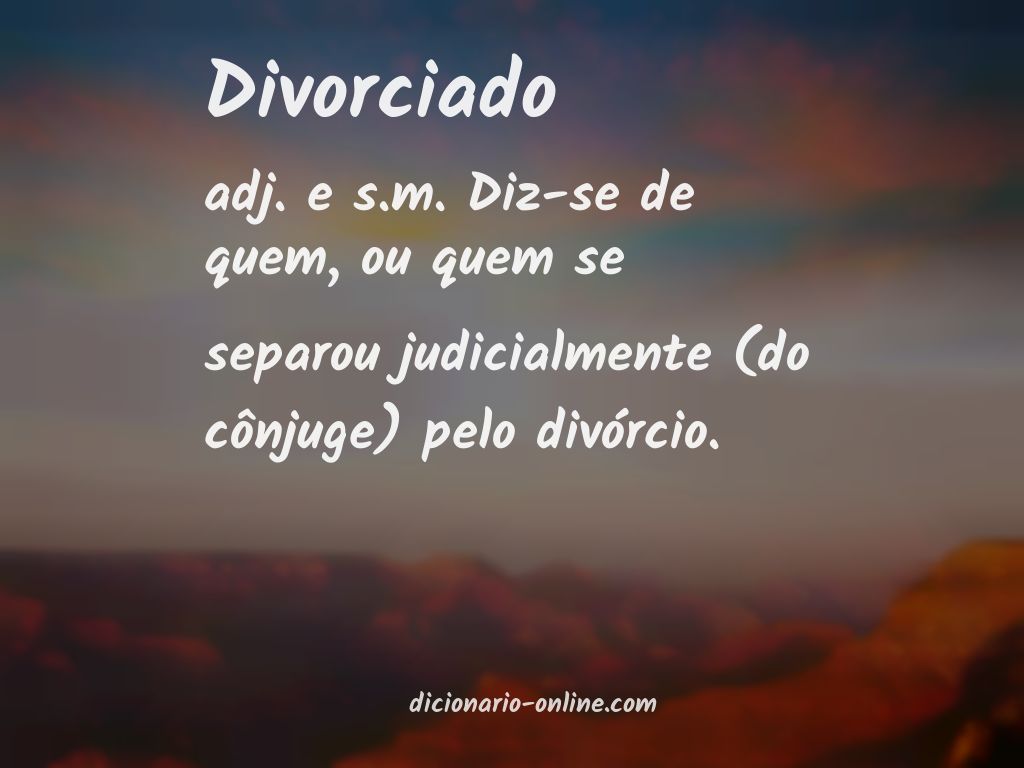 Significado de divorciado