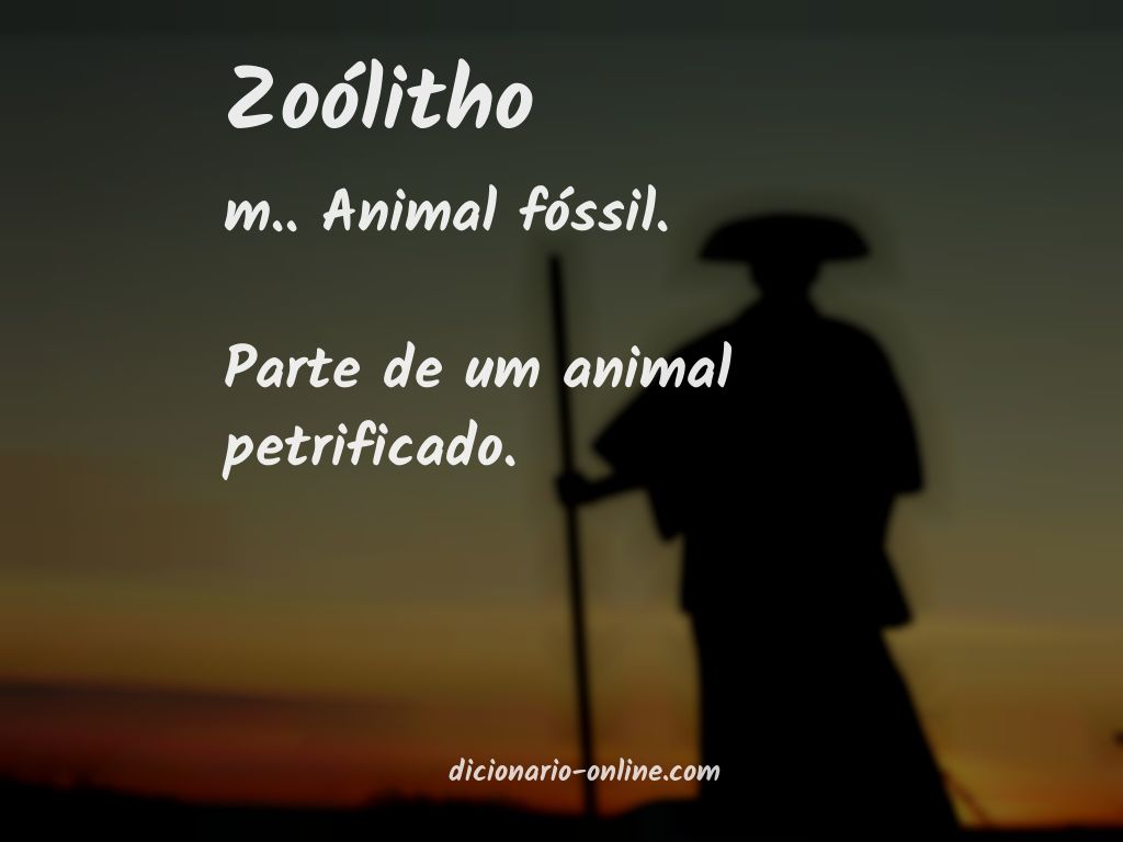 Significado de zoólitho