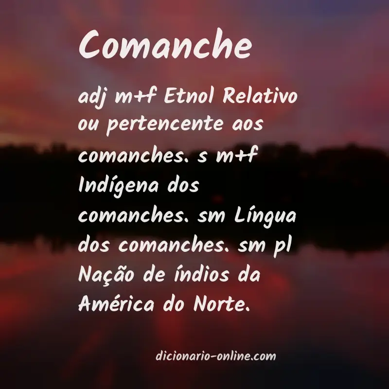 Significado de comanche