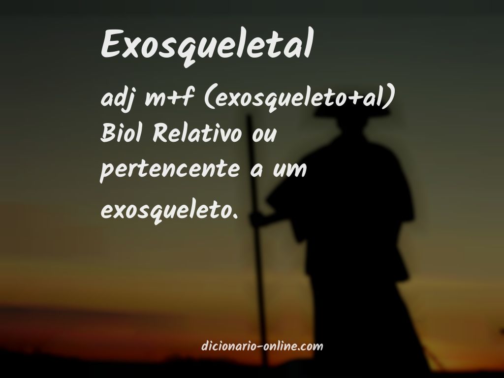 Significado de exosqueletal