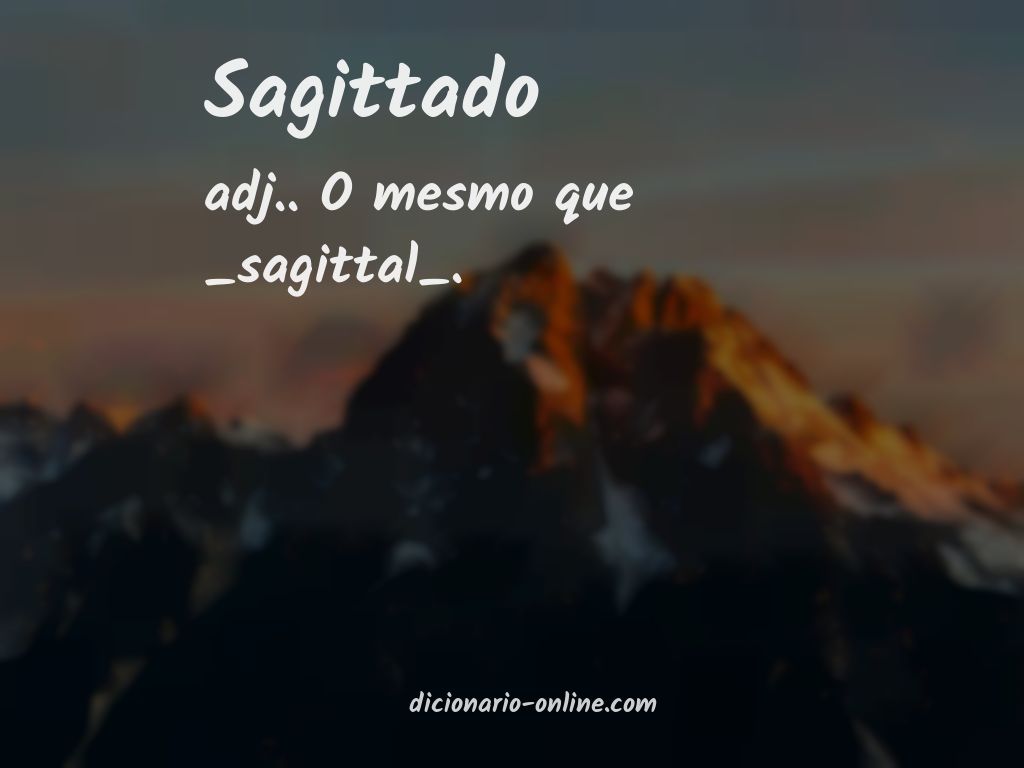 Significado de sagittado