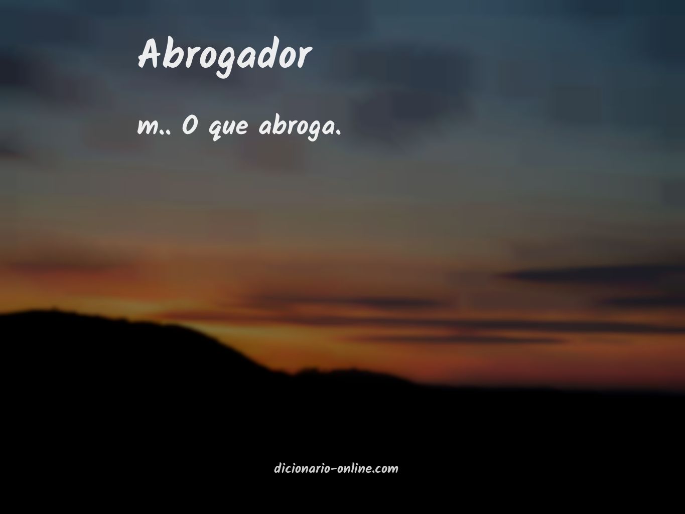 Significado de abrogador