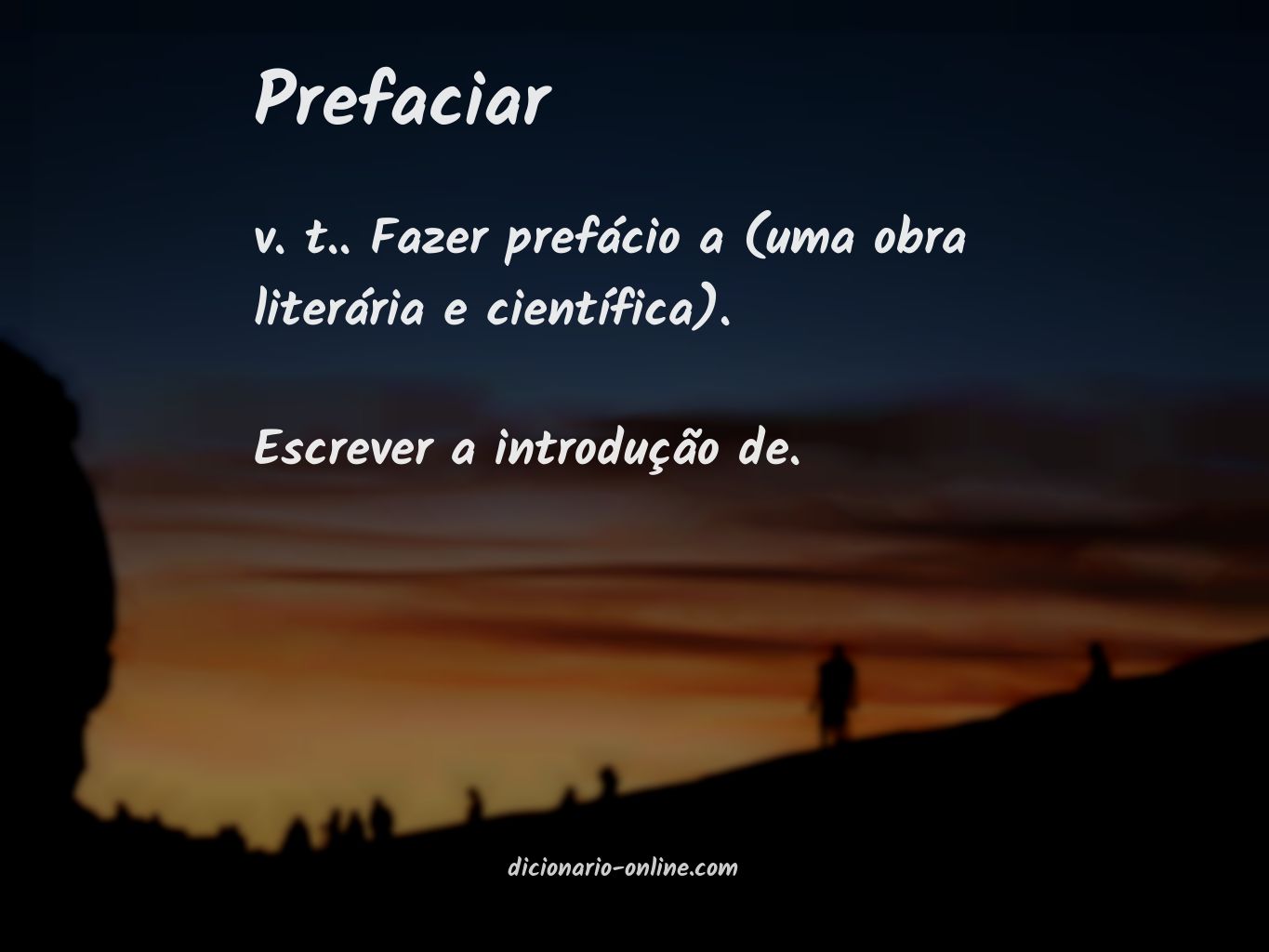 Significado de prefaciar