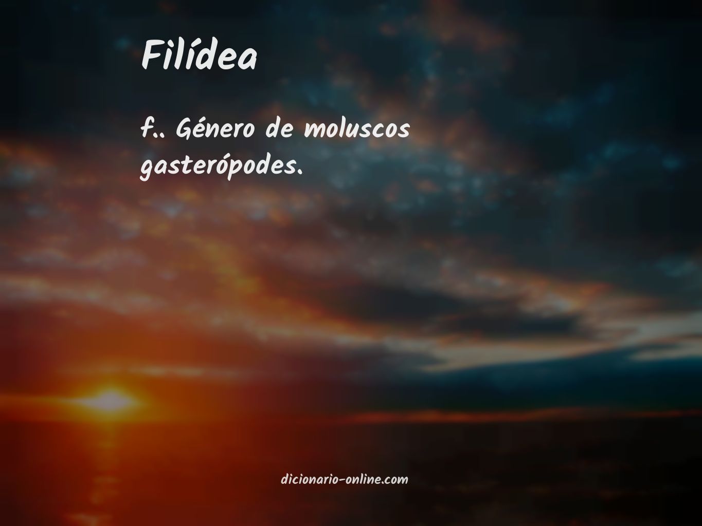 Significado de filídea