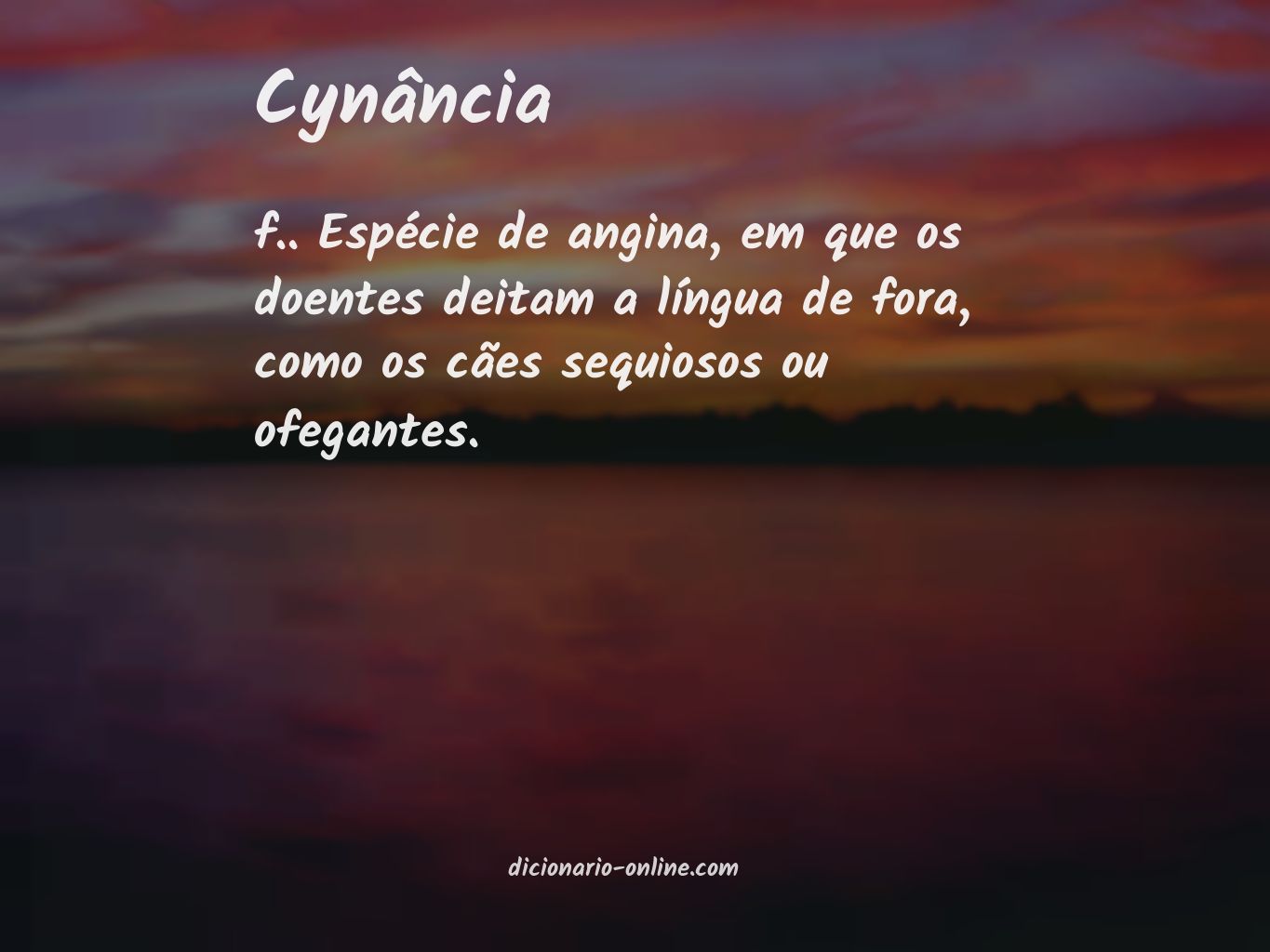 Significado de cynância