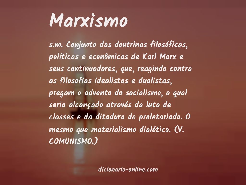 Significado de marxismo