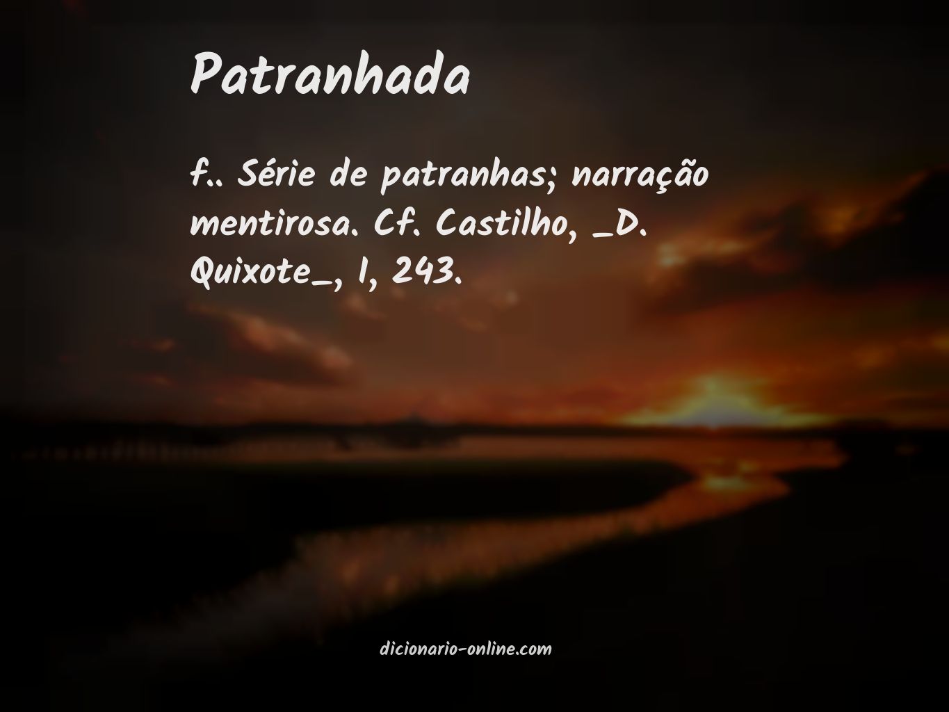 Significado de patranhada