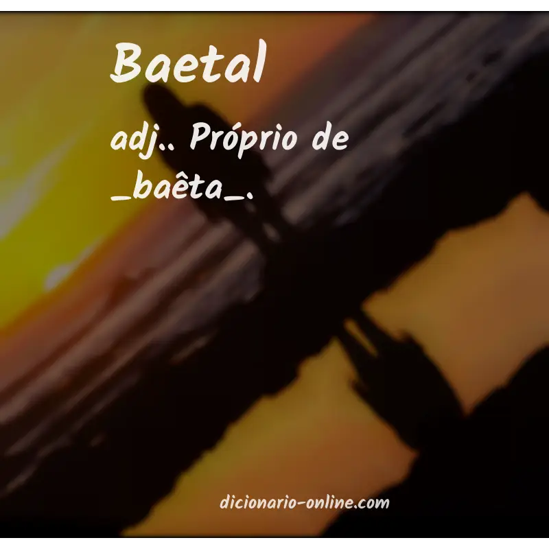 Significado de baetal