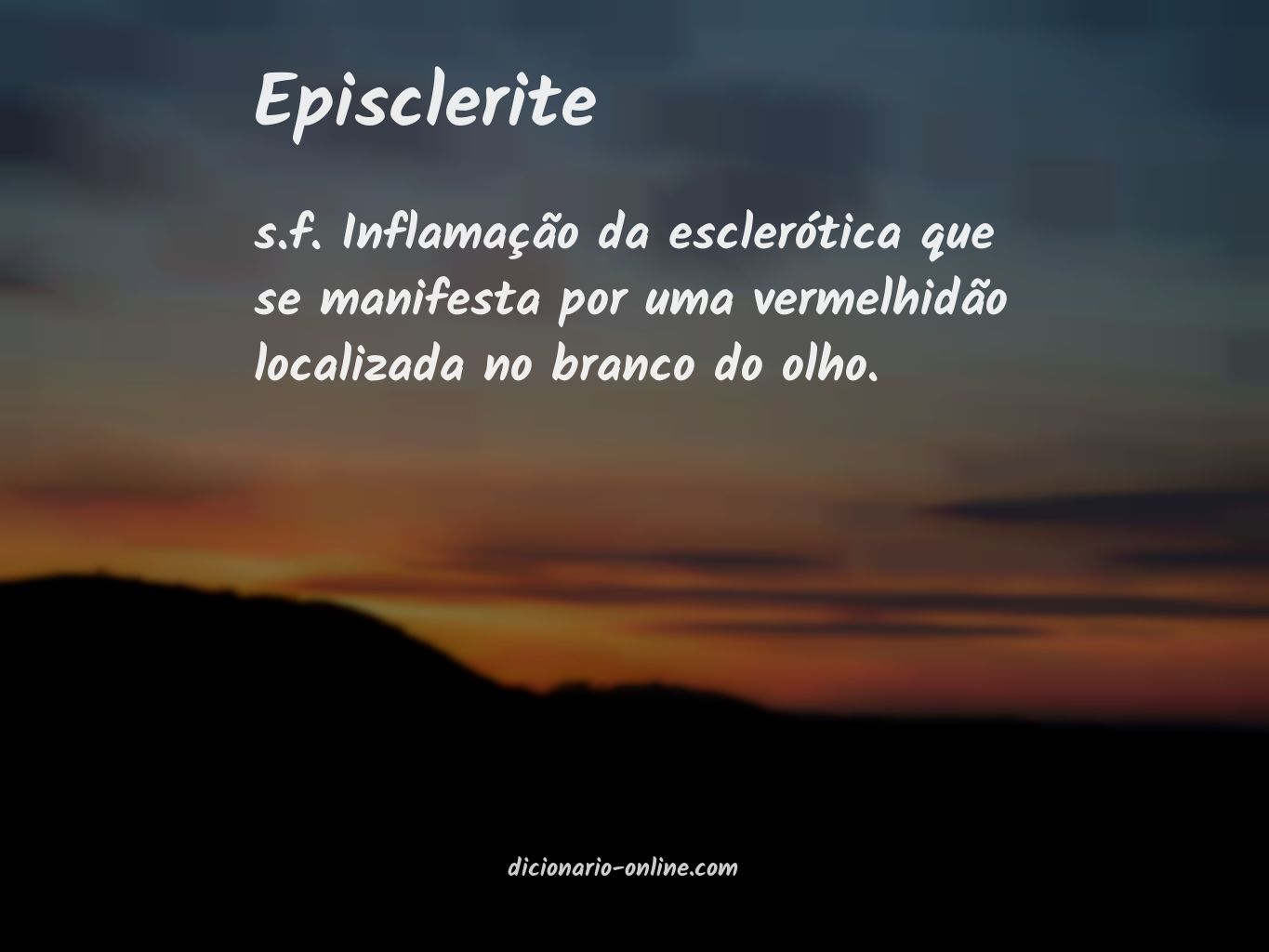 Significado de episclerite