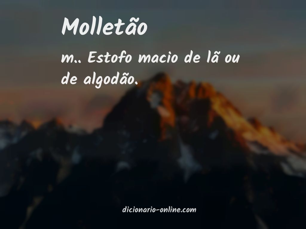 Significado de molletão