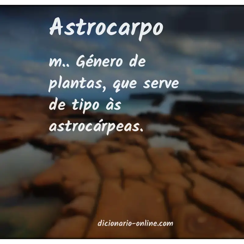 Significado de astrocarpo