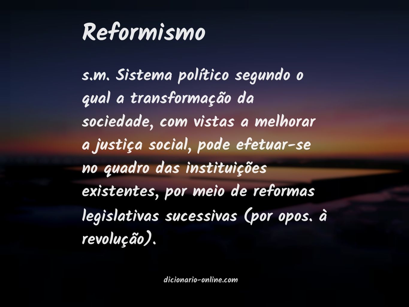 Significado de reformismo