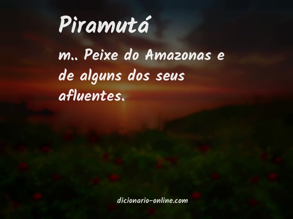 Significado de piramutá