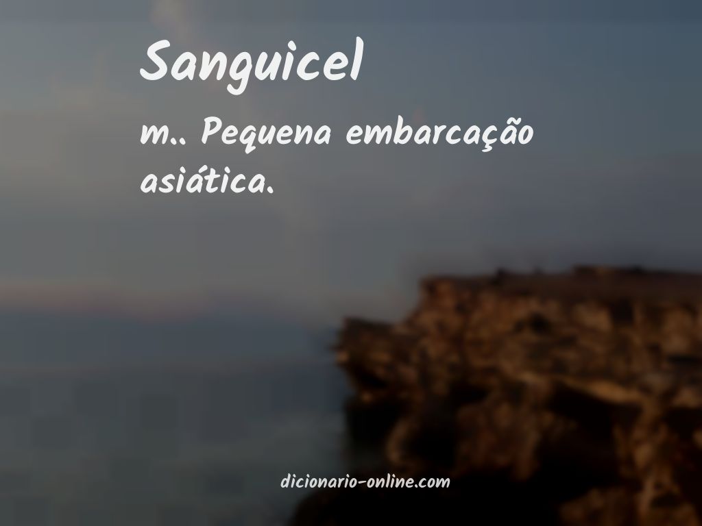 Significado de sanguicel