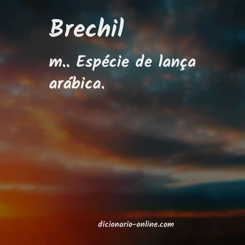 Significado de brechil