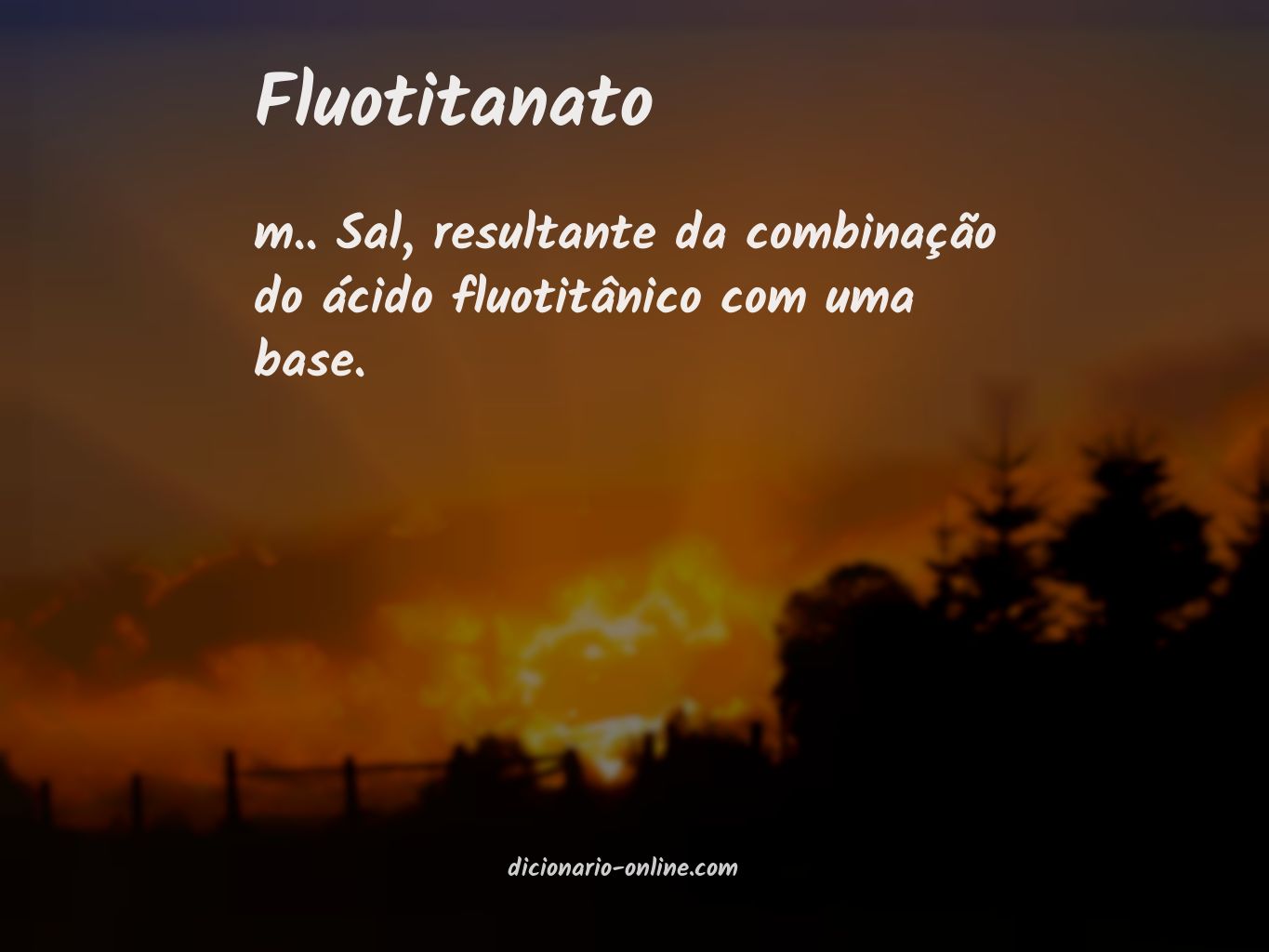 Significado de fluotitanato