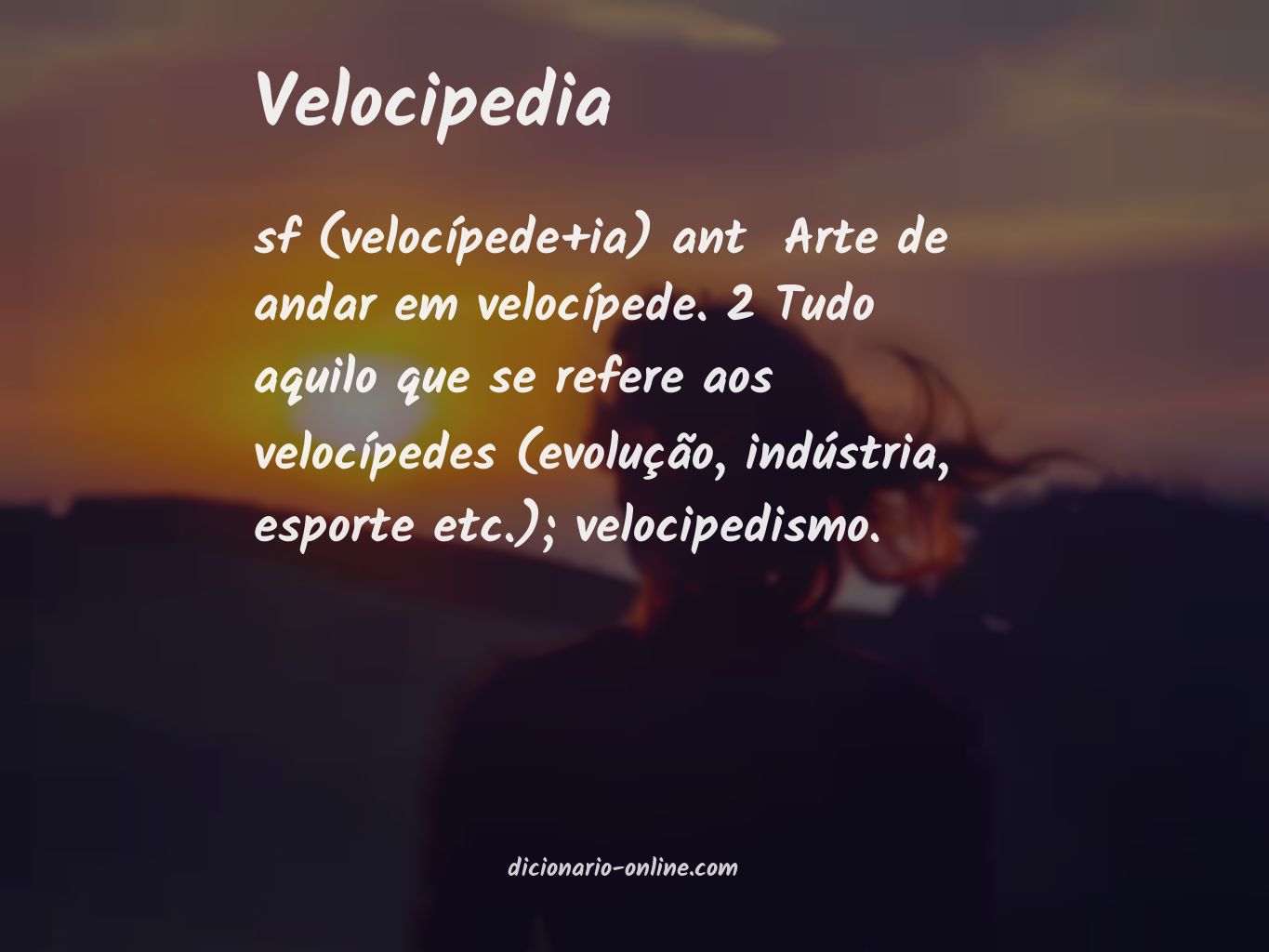 Significado de velocipedia