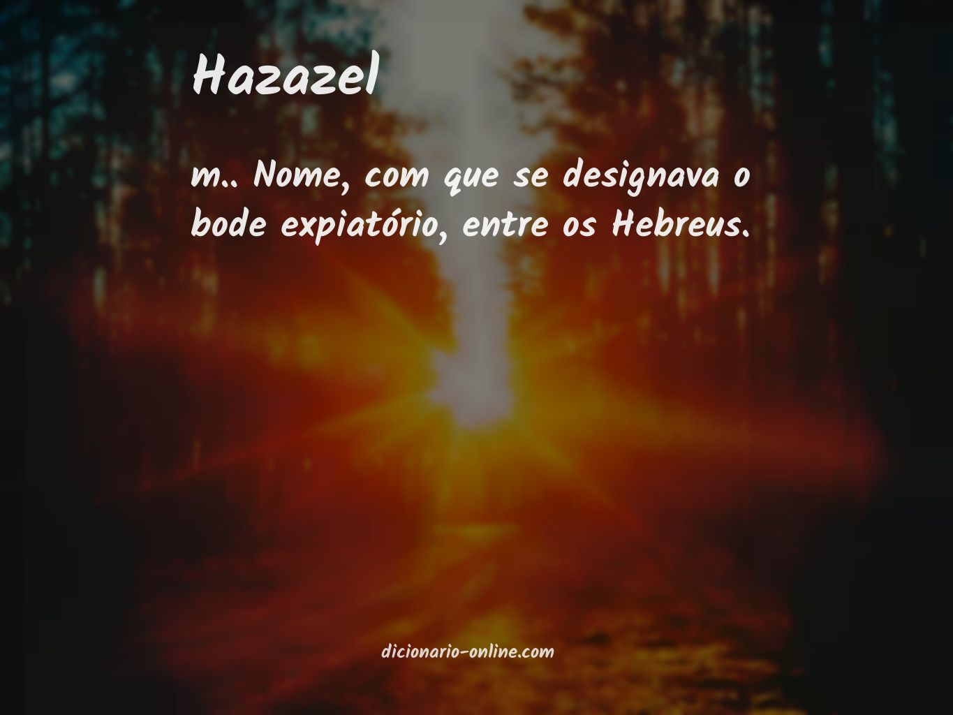 Significado de hazazel