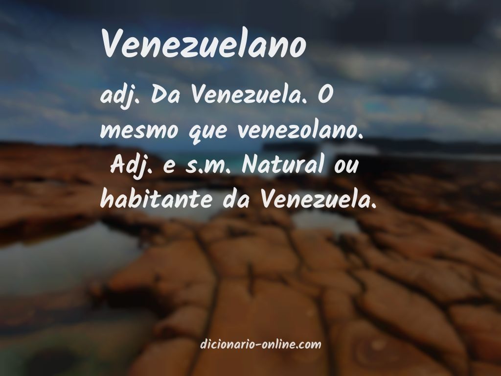 Significado de venezuelano