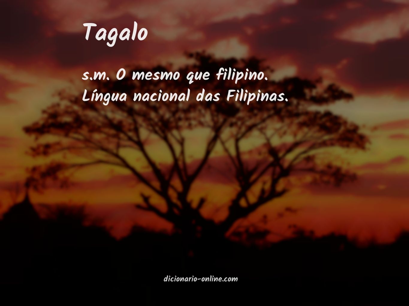 Significado de tagalo