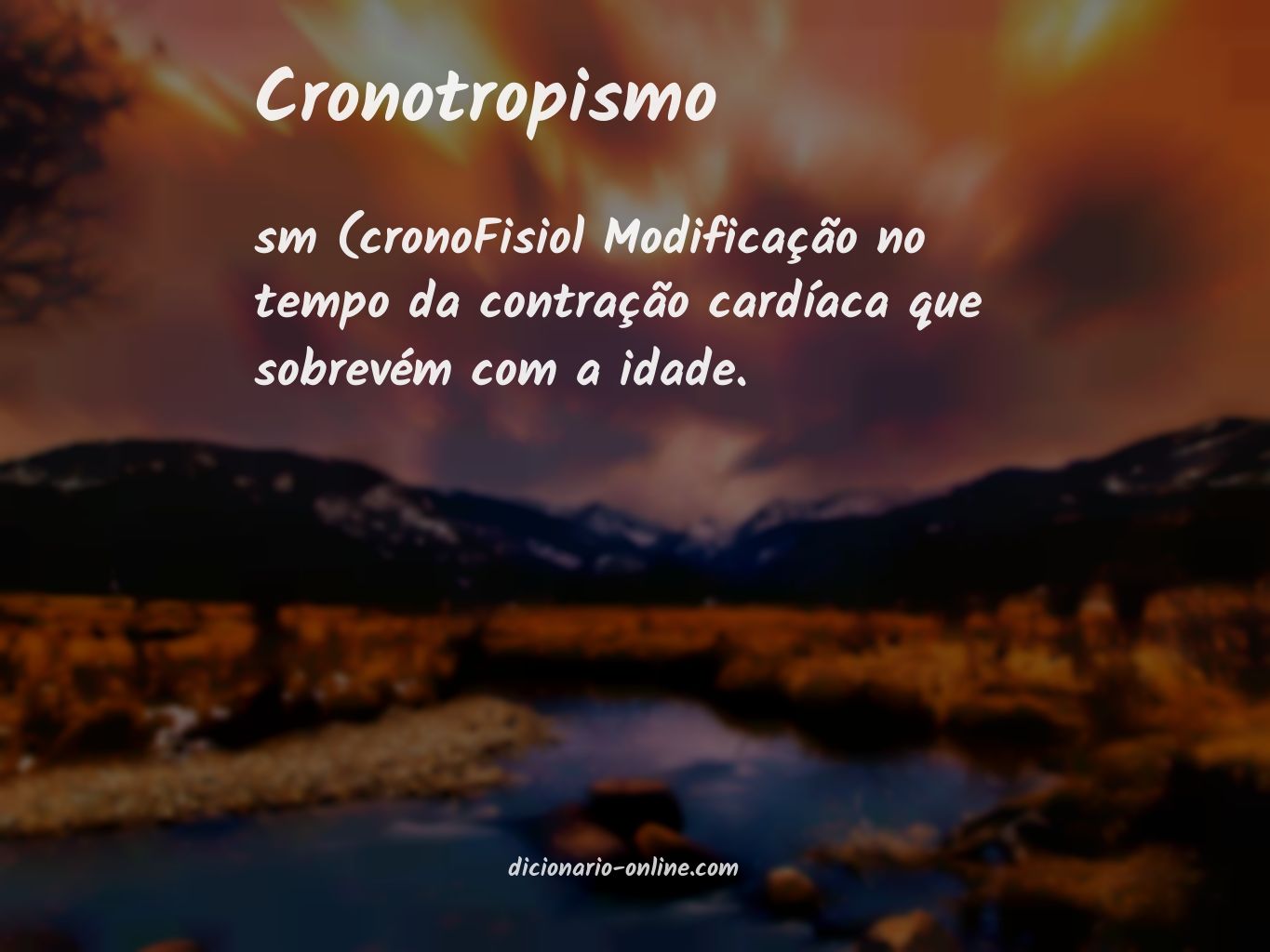 Significado de cronotropismo