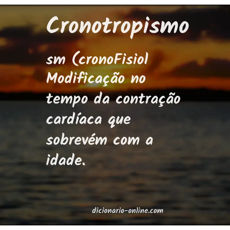 Significado de cronotropismo
