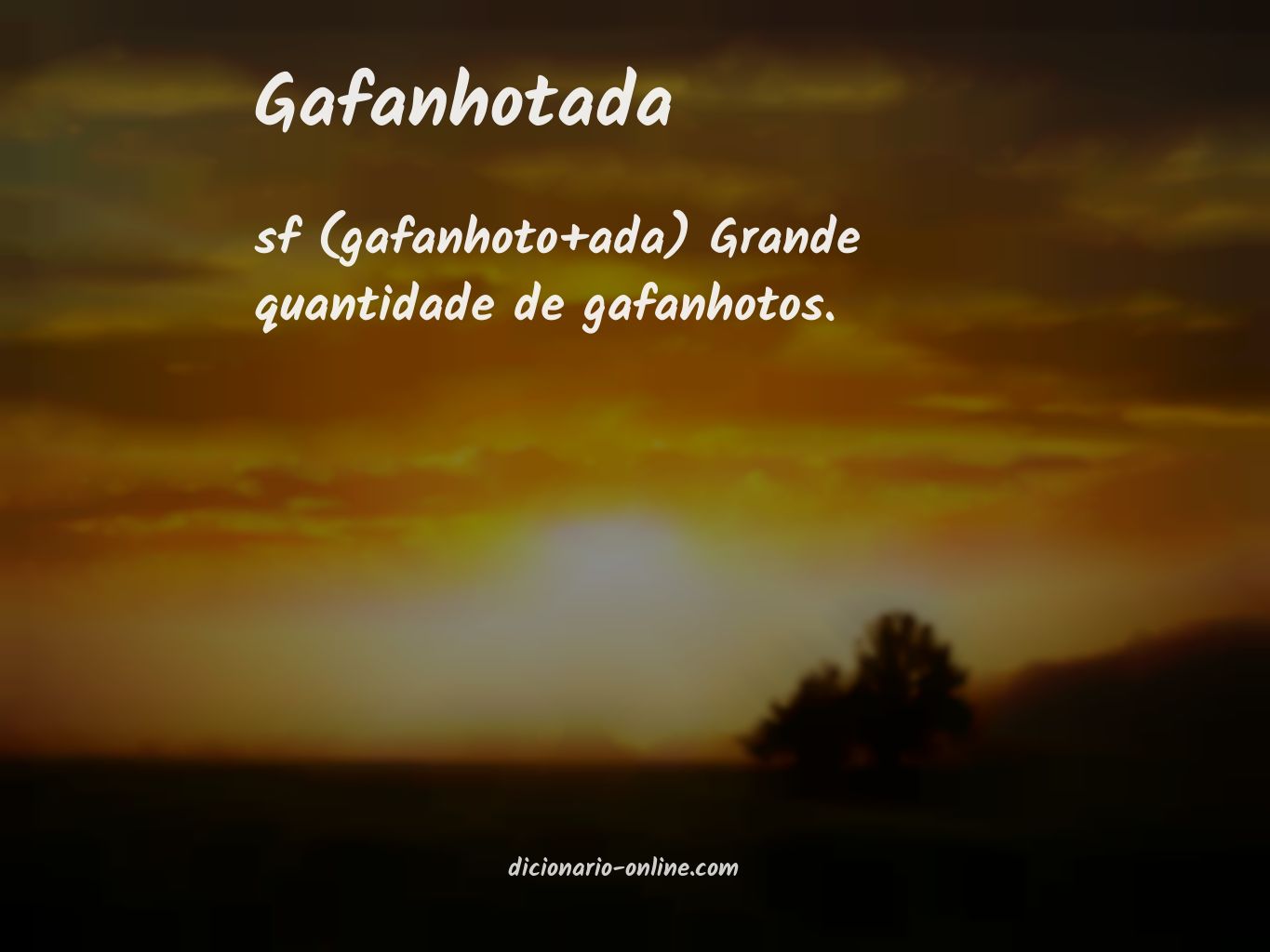 Significado de gafanhotada