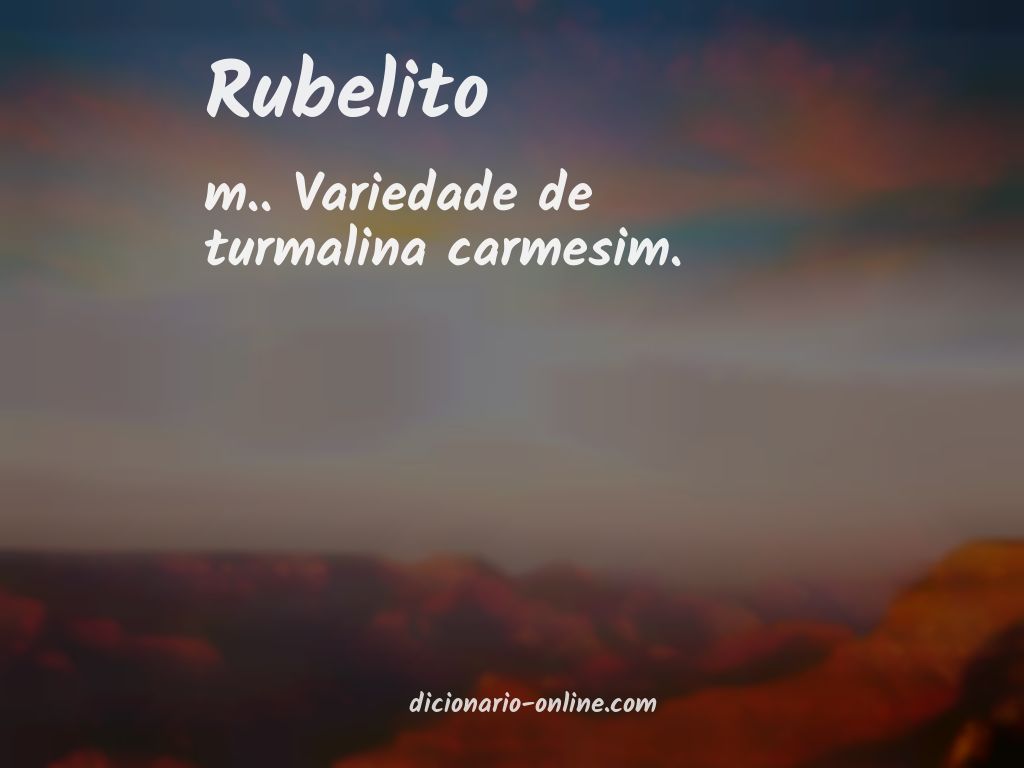 Significado de rubelito