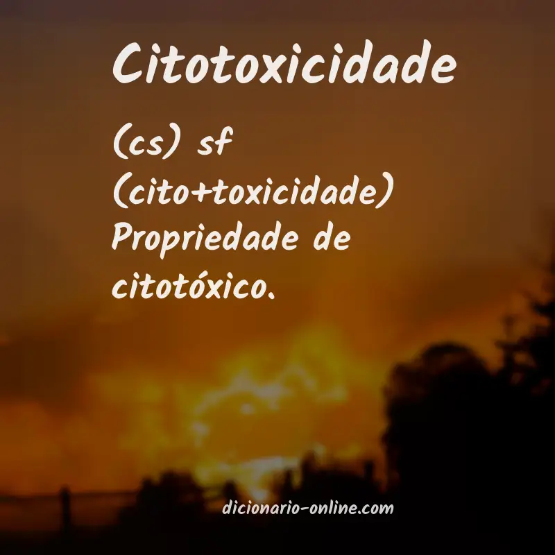 Significado de citotoxicidade