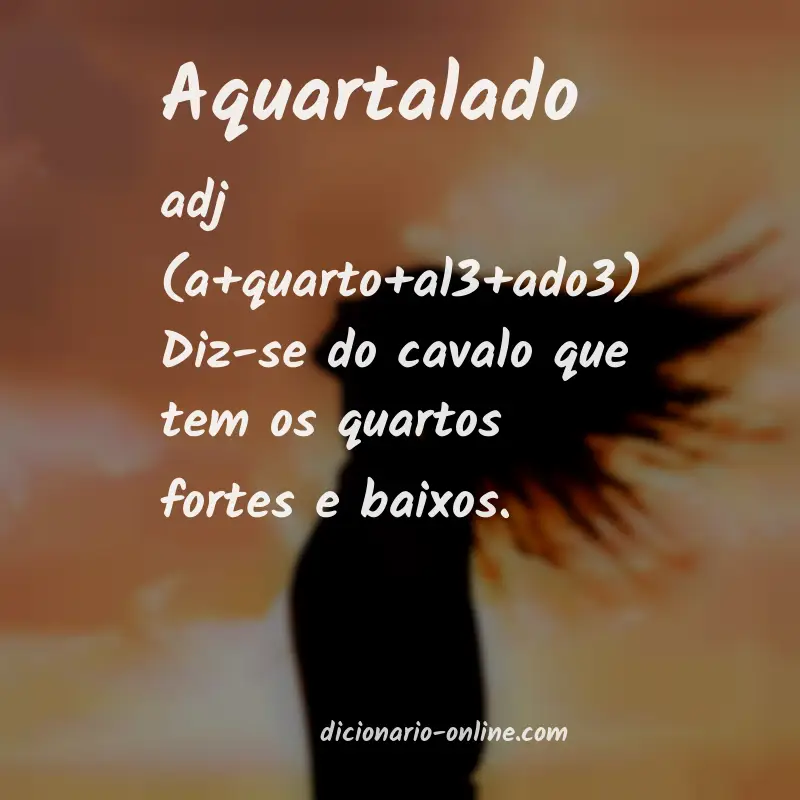 Significado de aquartalado